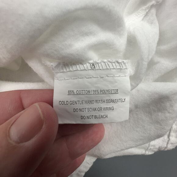 Polly White Ruffle Romper US 6 Tie Strap Summer Casual Beachwear - Picture 8 of 9